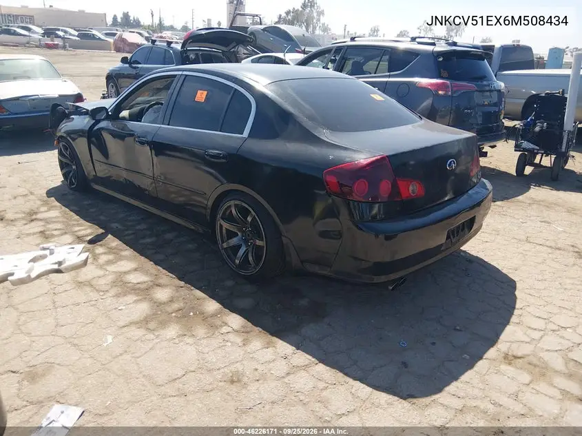 2006 INFINITI G VIN JNKCV51EX6M508434 — фото 3