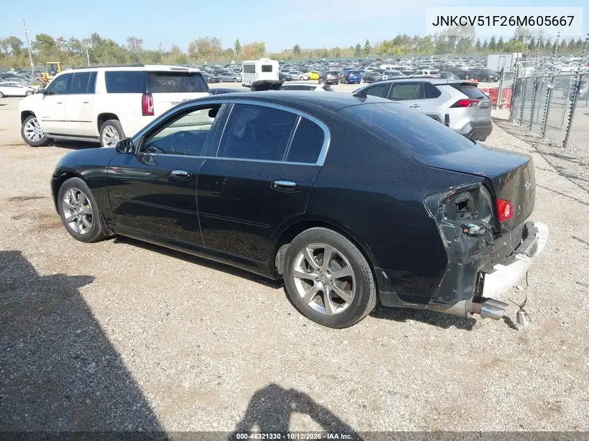 2006 INFINITI G VIN JNKCV51F26M605667 — фото 3
