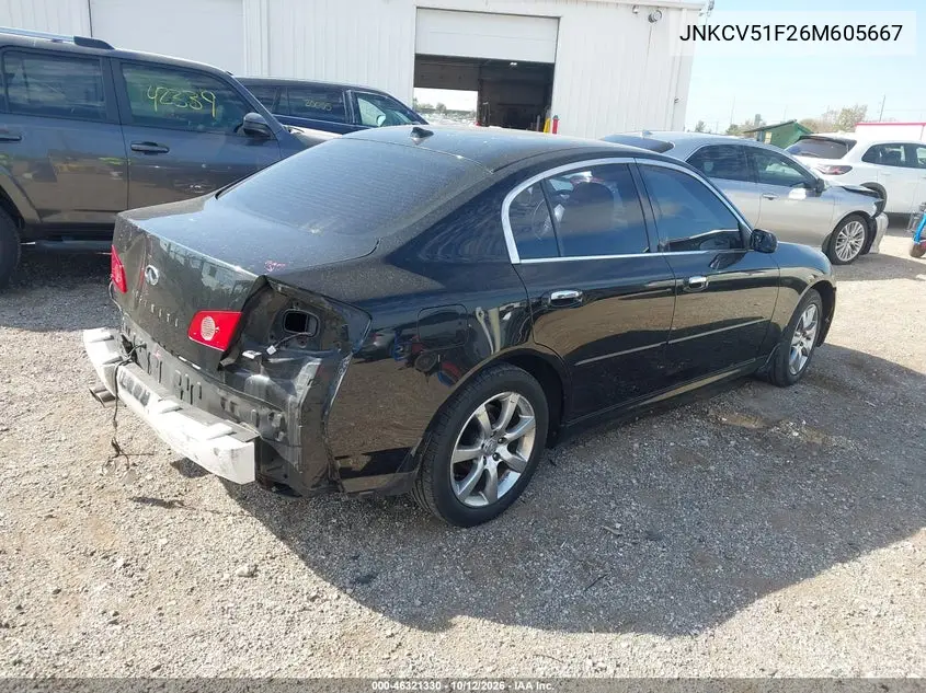 2006 INFINITI G VIN JNKCV51F26M605667 — фото 4