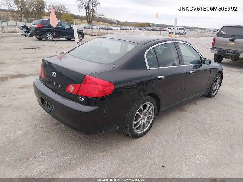 2006 INFINITI G VIN JNKCV51E06M508992 — фото 4