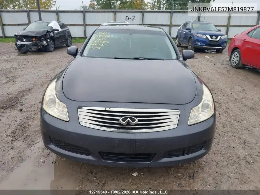 2007 INFINITI G VIN JNKBV61F57M819877 — фото 13