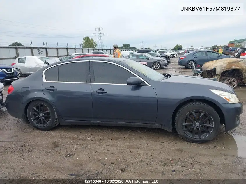 2007 INFINITI G VIN JNKBV61F57M819877 — фото 14