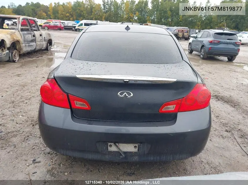 2007 INFINITI G VIN JNKBV61F57M819877 — фото 17