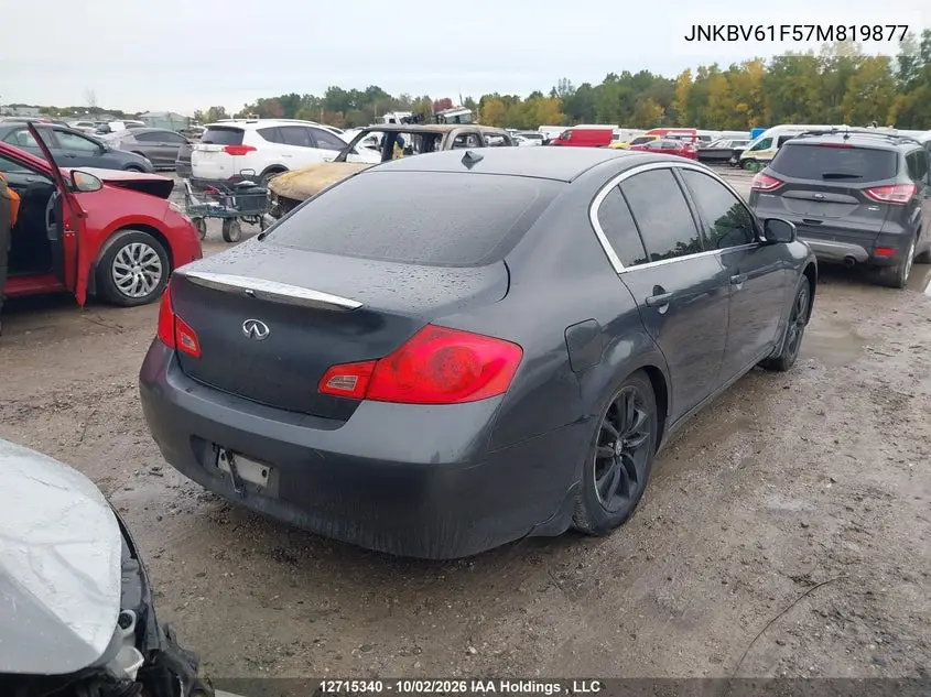 2007 INFINITI G VIN JNKBV61F57M819877 — фото 4