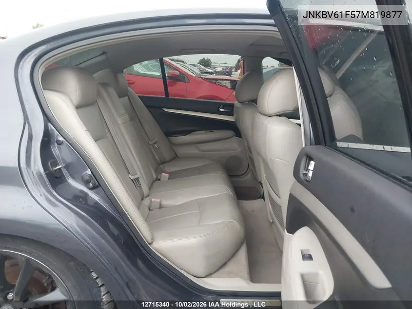2007 INFINITI G VIN JNKBV61F57M819877 — фото 8