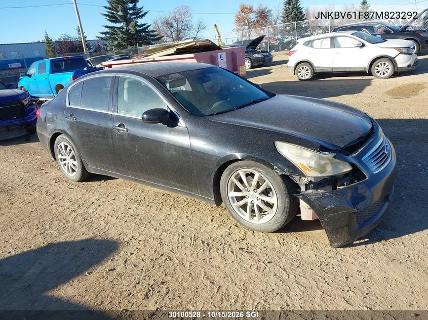 INFINITI G 2007, VIN JNKBV61F87M823292