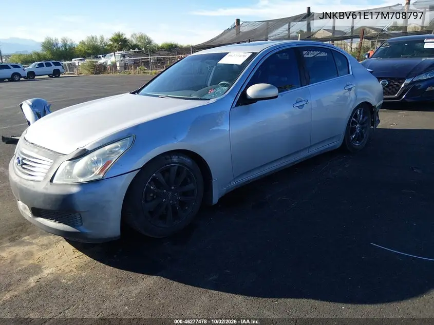 2007 INFINITI G VIN JNKBV61E17M708797 — фото 2