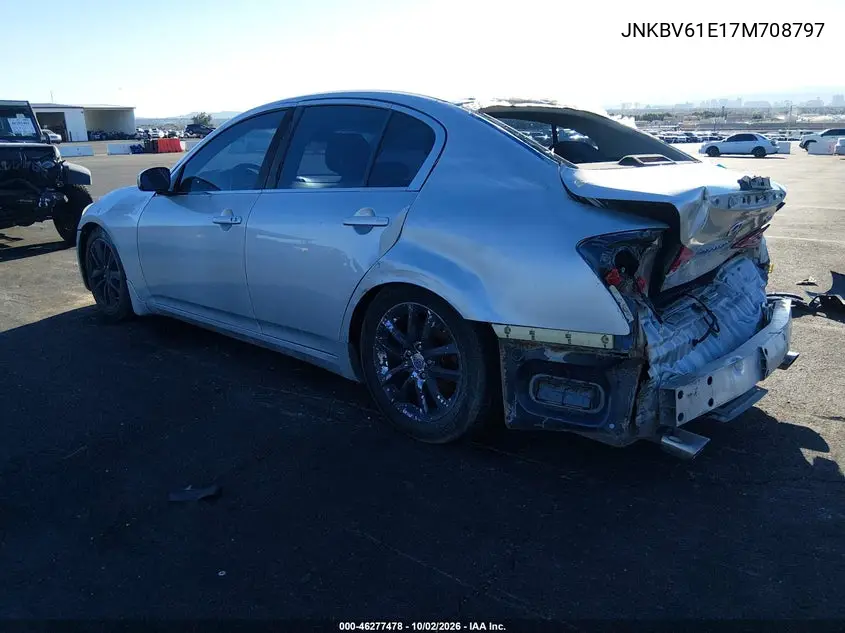 2007 INFINITI G VIN JNKBV61E17M708797 — фото 3