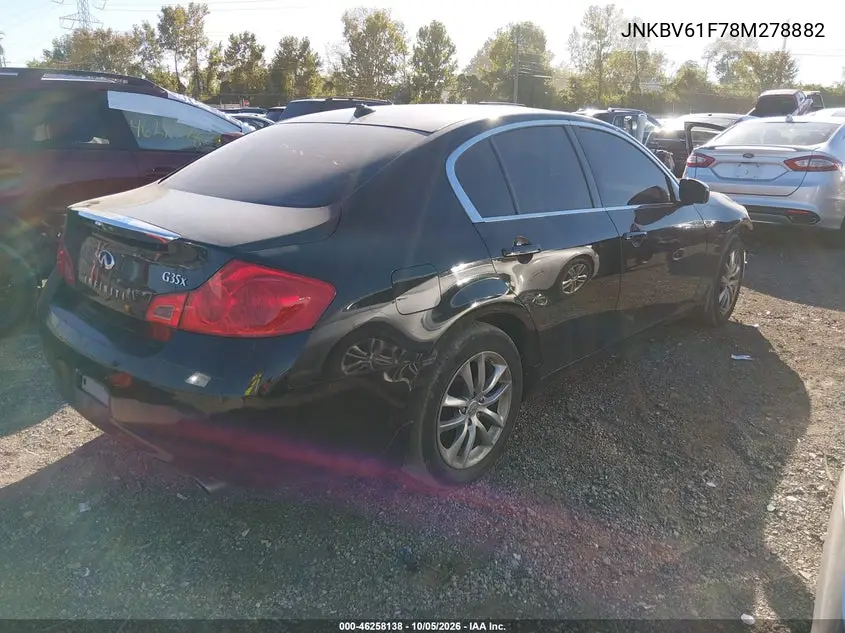 2008 INFINITI G VIN JNKBV61F78M278882 — фото 4