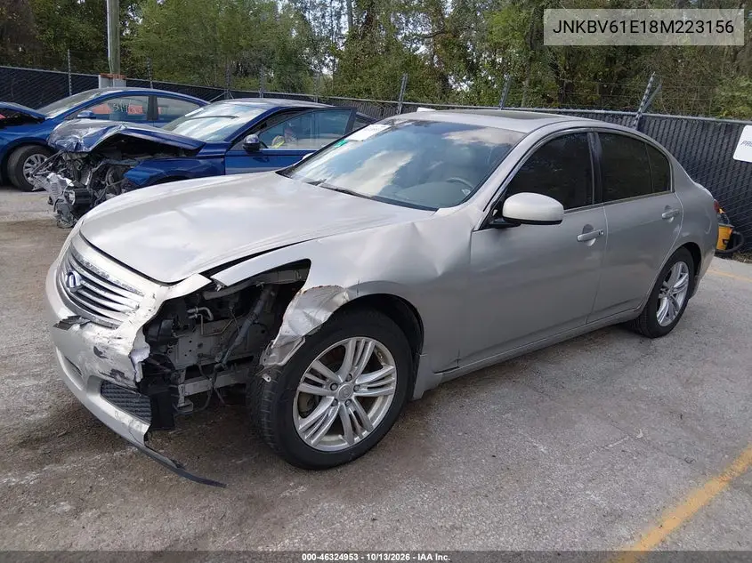 2008 INFINITI G VIN JNKBV61E18M223156 — фото 2