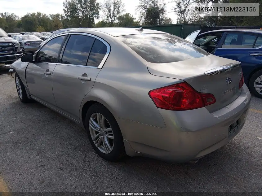 2008 INFINITI G VIN JNKBV61E18M223156 — фото 3