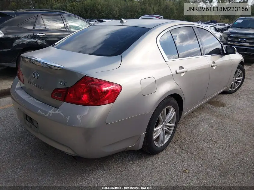 2008 INFINITI G VIN JNKBV61E18M223156 — фото 4