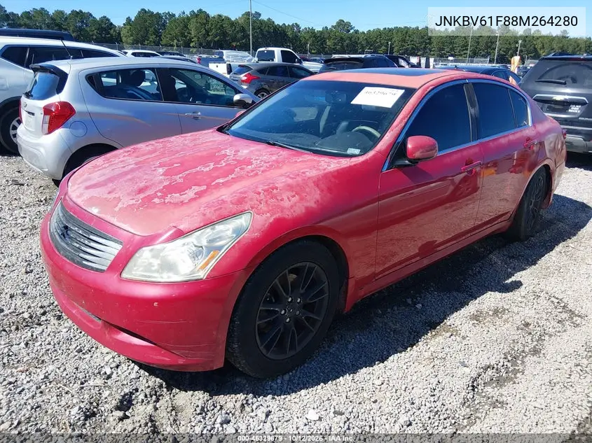 2008 INFINITI G VIN JNKBV61F88M264280 — фото 2
