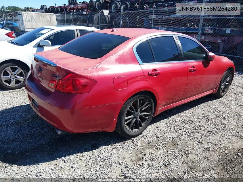 2008 INFINITI G VIN JNKBV61F88M264280 — фото 4