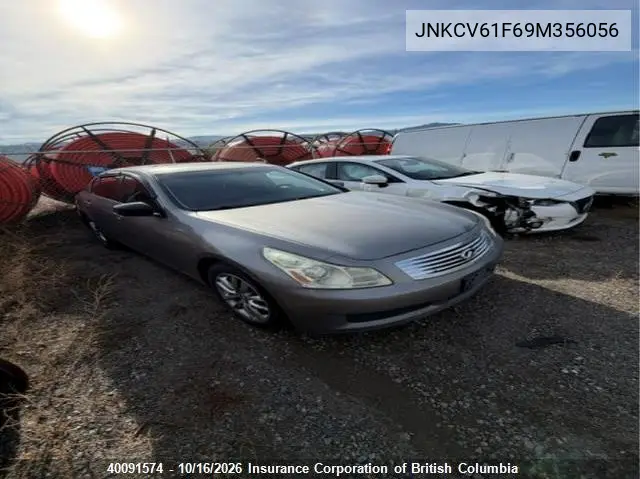 INFINITI G 2009, VIN JNKCV61F69M356056