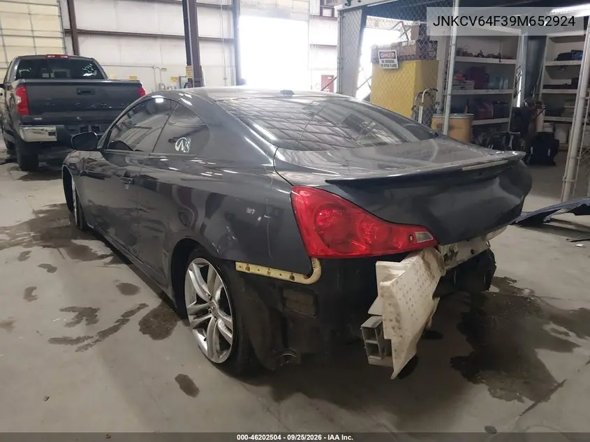 2009 INFINITI G VIN JNKCV64F39M652924 — фото 3
