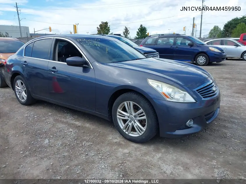 INFINITI G 2010, VIN JN1CV6AR4AM459950