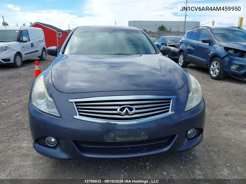 2010 INFINITI G VIN JN1CV6AR4AM459950 — фото 12