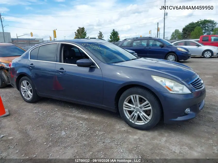 2010 INFINITI G VIN JN1CV6AR4AM459950 — фото 13