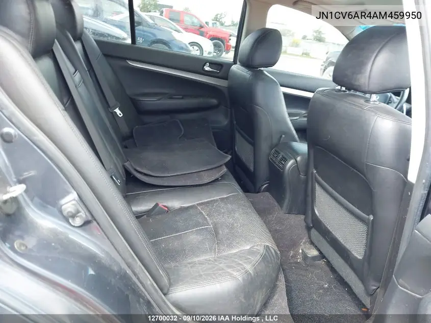 2010 INFINITI G VIN JN1CV6AR4AM459950 — фото 8