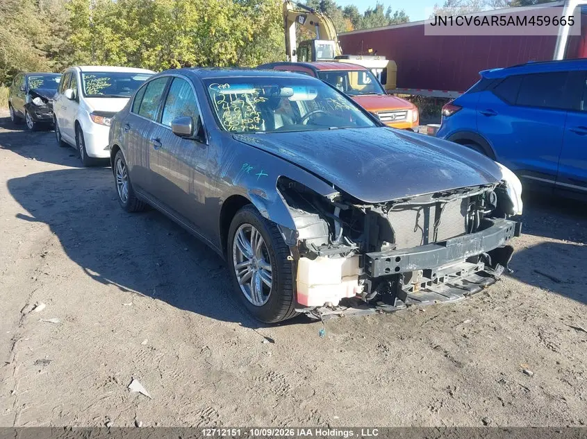 INFINITI G 2010, VIN JN1CV6AR5AM459665