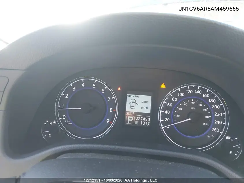 2010 INFINITI G VIN JN1CV6AR5AM459665 — фото 7