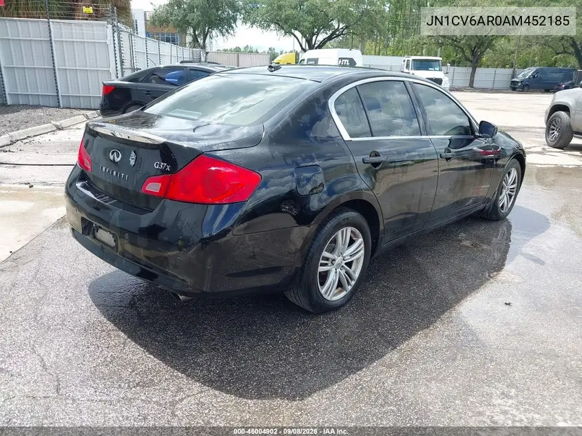2010 INFINITI G VIN JN1CV6AR0AM452185 — фото 4