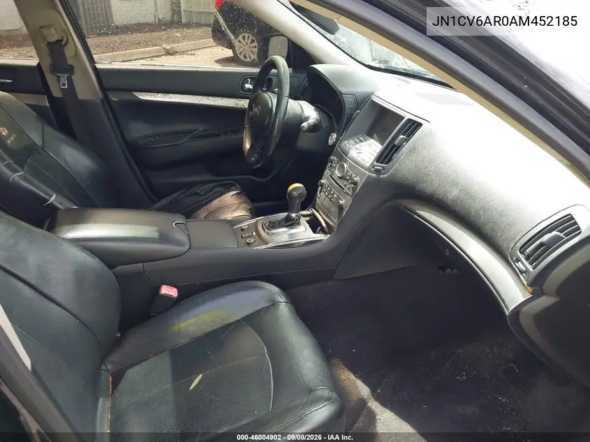 2010 INFINITI G VIN JN1CV6AR0AM452185 — фото 5