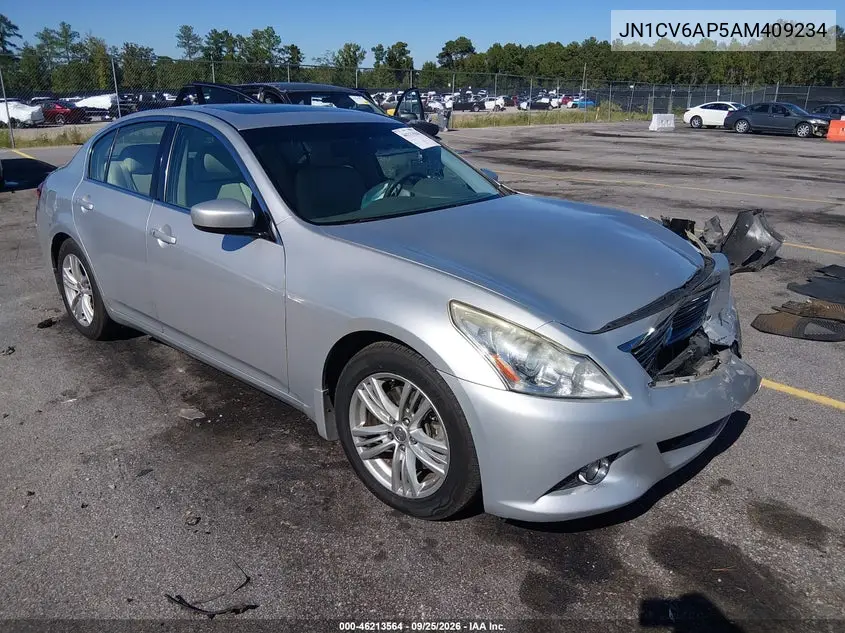 INFINITI G 2010, VIN JN1CV6AP5AM409234