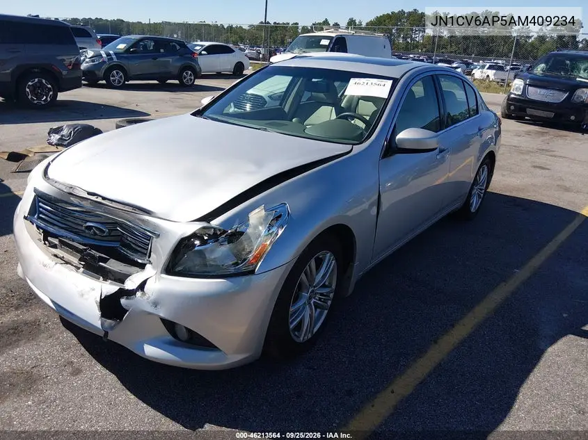 2010 INFINITI G VIN JN1CV6AP5AM409234 — фото 2