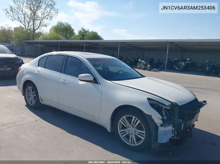 INFINITI G 2010, VIN JN1CV6AR3AM253406