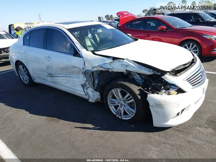 INFINITI G 2010, VIN JN1CV6AP5AM203539