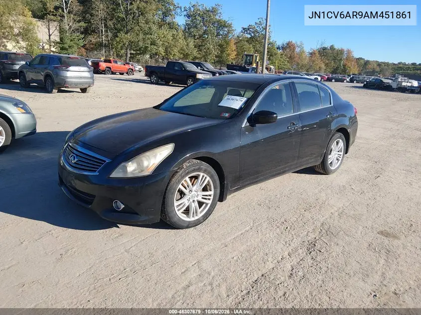 2010 INFINITI G VIN JN1CV6AR9AM451861 — фото 2