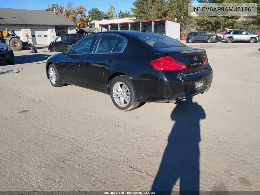 2010 INFINITI G VIN JN1CV6AR9AM451861 — фото 3