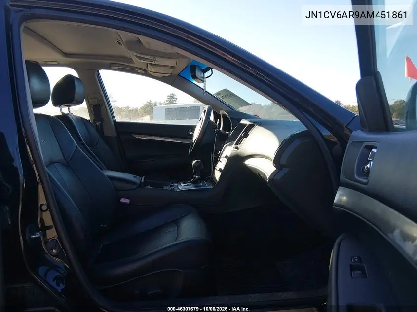 2010 INFINITI G VIN JN1CV6AR9AM451861 — фото 5