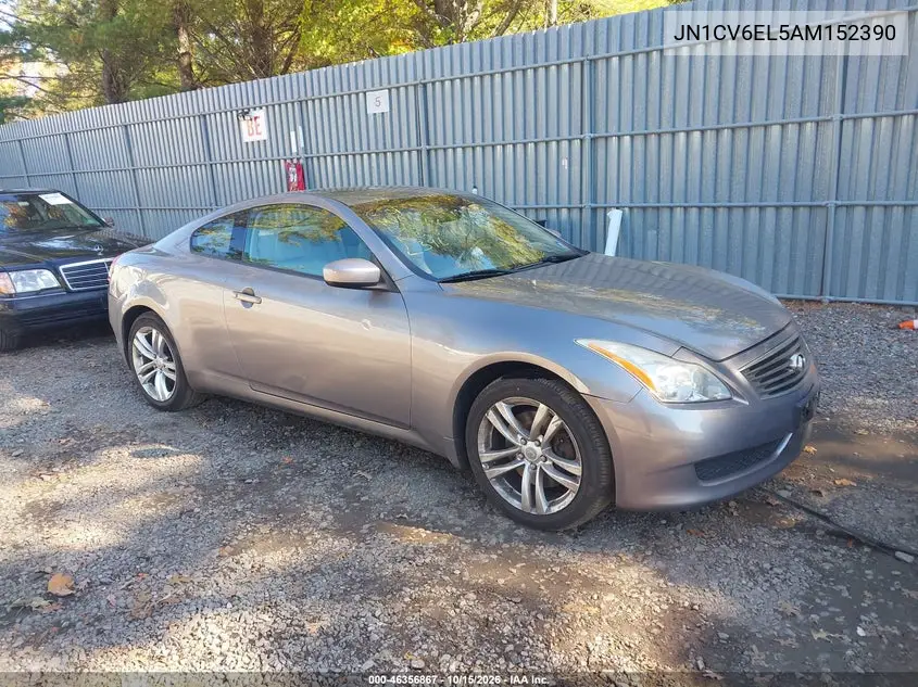 INFINITI G 2010, VIN JN1CV6EL5AM152390