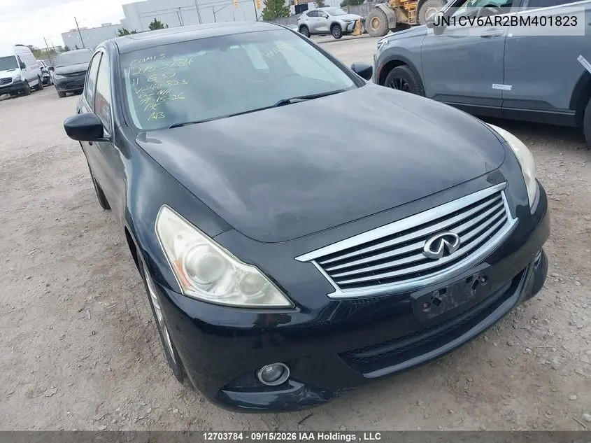 INFINITI G 2011, VIN JN1CV6AR2BM401823