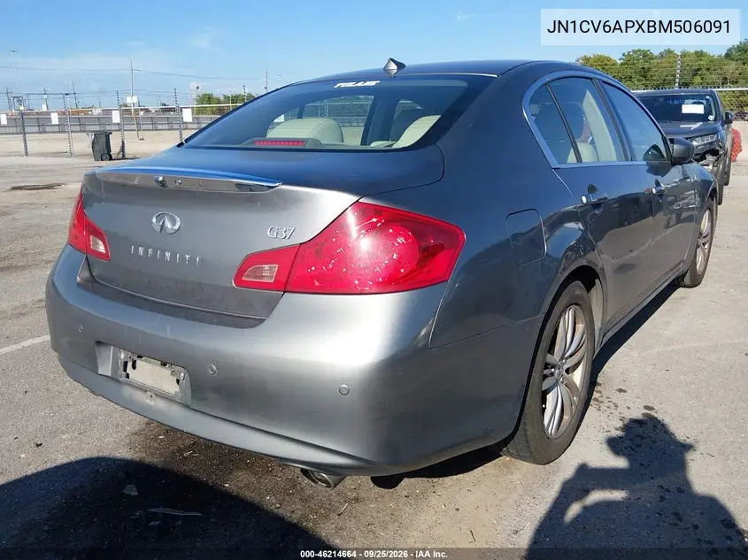 2011 INFINITI G VIN JN1CV6APXBM506091 — фото 4