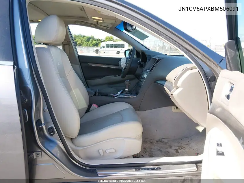 2011 INFINITI G VIN JN1CV6APXBM506091 — фото 5