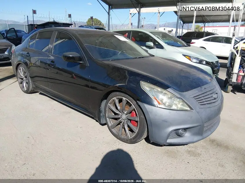 INFINITI G 2011, VIN JN1CV6AP0BM304408