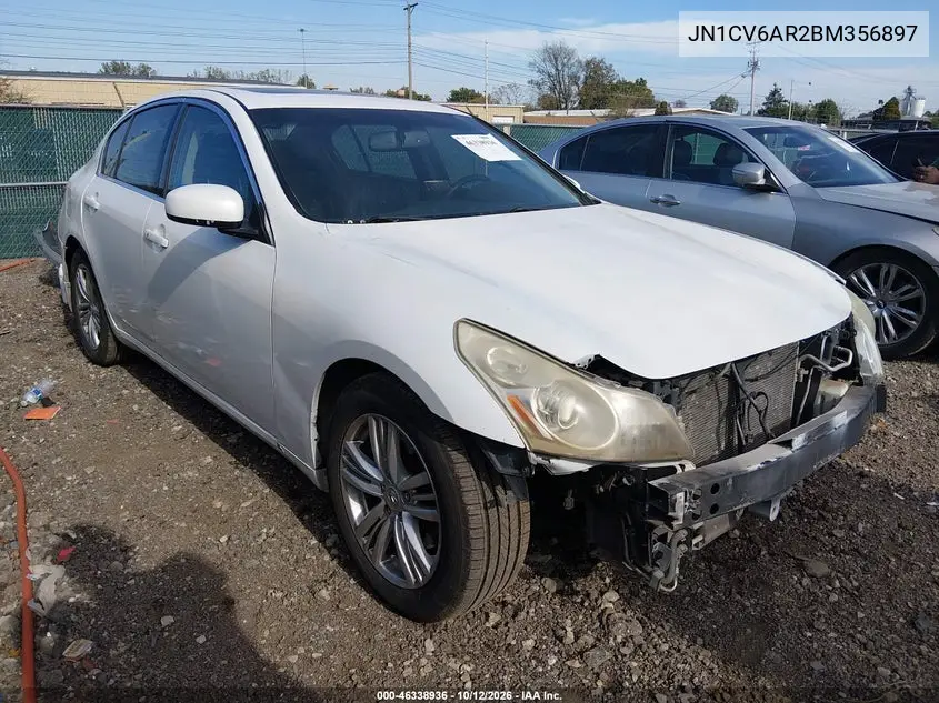 INFINITI G 2011, VIN JN1CV6AR2BM356897