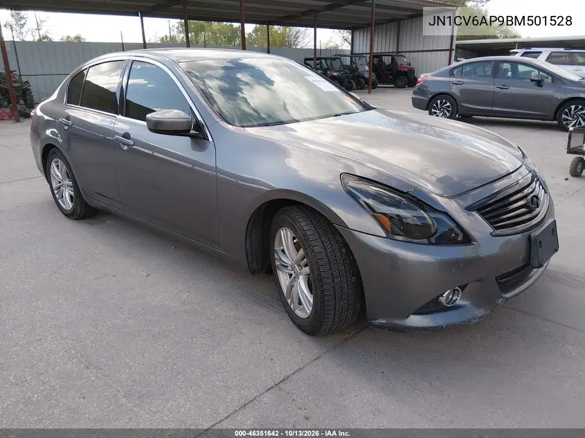INFINITI G 2011, VIN JN1CV6AP9BM501528