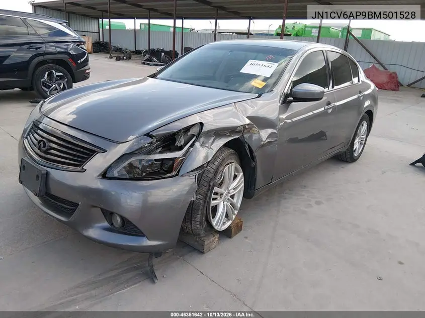 2011 INFINITI G VIN JN1CV6AP9BM501528 — фото 2