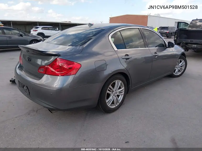 2011 INFINITI G VIN JN1CV6AP9BM501528 — фото 4
