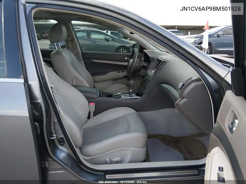 2011 INFINITI G VIN JN1CV6AP9BM501528 — фото 5