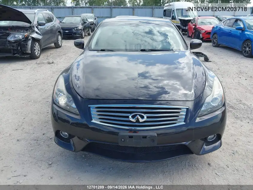 2012 INFINITI G VIN JN1CV6FE2CM203718 — фото 13