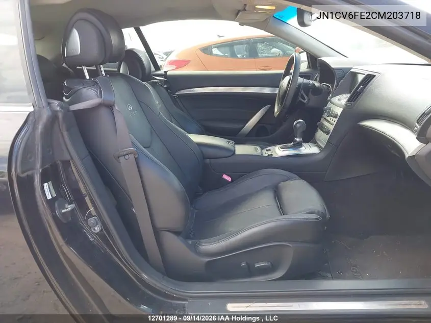 2012 INFINITI G VIN JN1CV6FE2CM203718 — фото 5