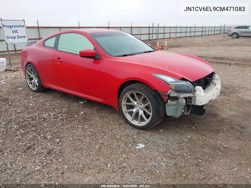 INFINITI G 2012, VIN JN1CV6EL9CM471083