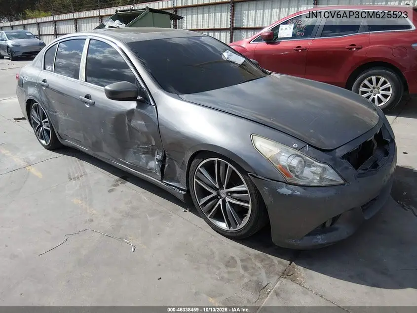 INFINITI G 2012, VIN JN1CV6AP3CM625523