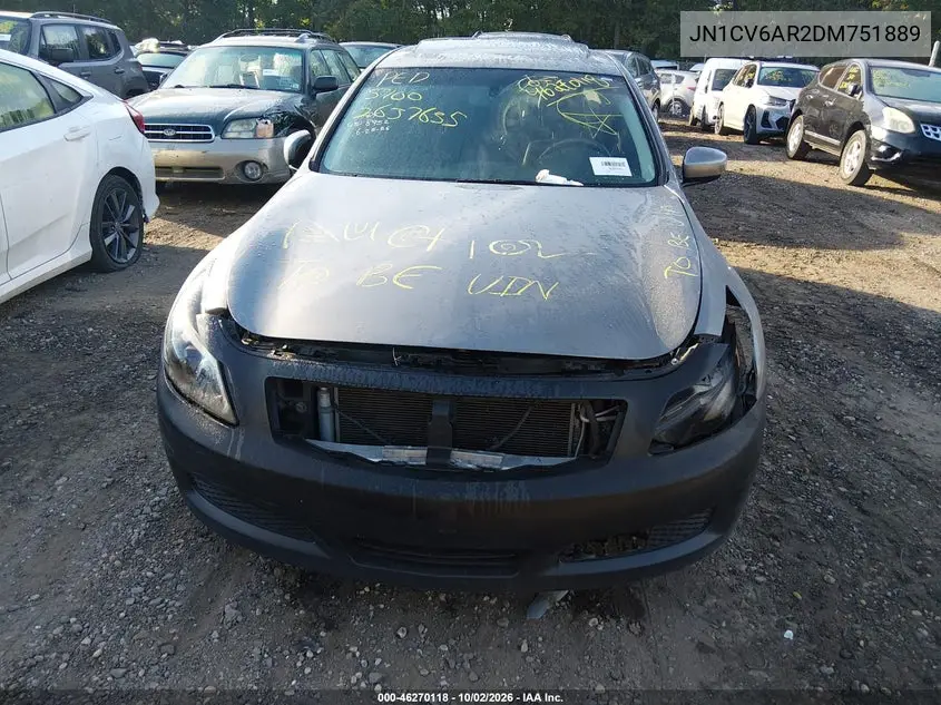 2013 INFINITI G VIN JN1CV6AR2DM751889 — фото 11